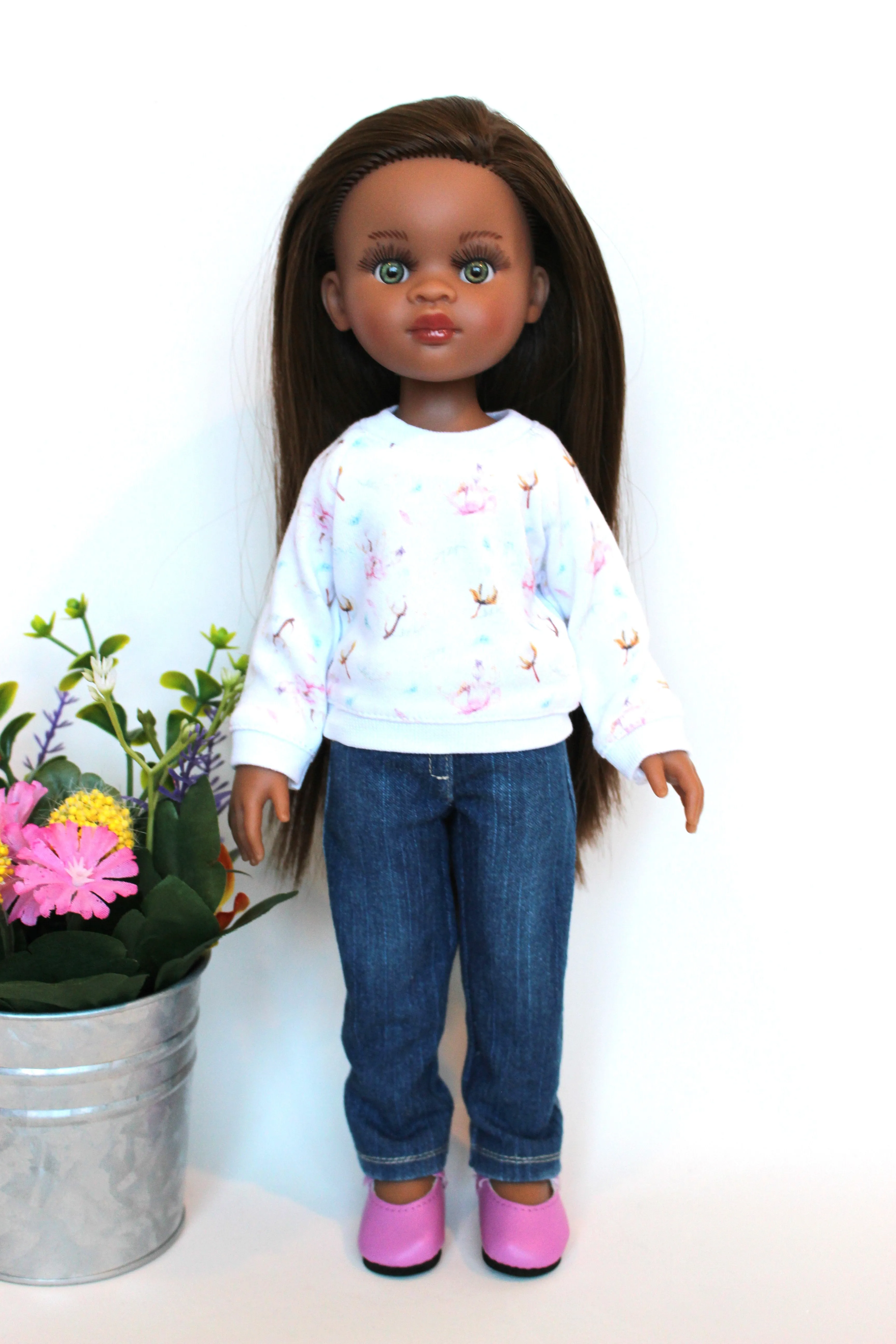 Jeans & Long Sleeve Top