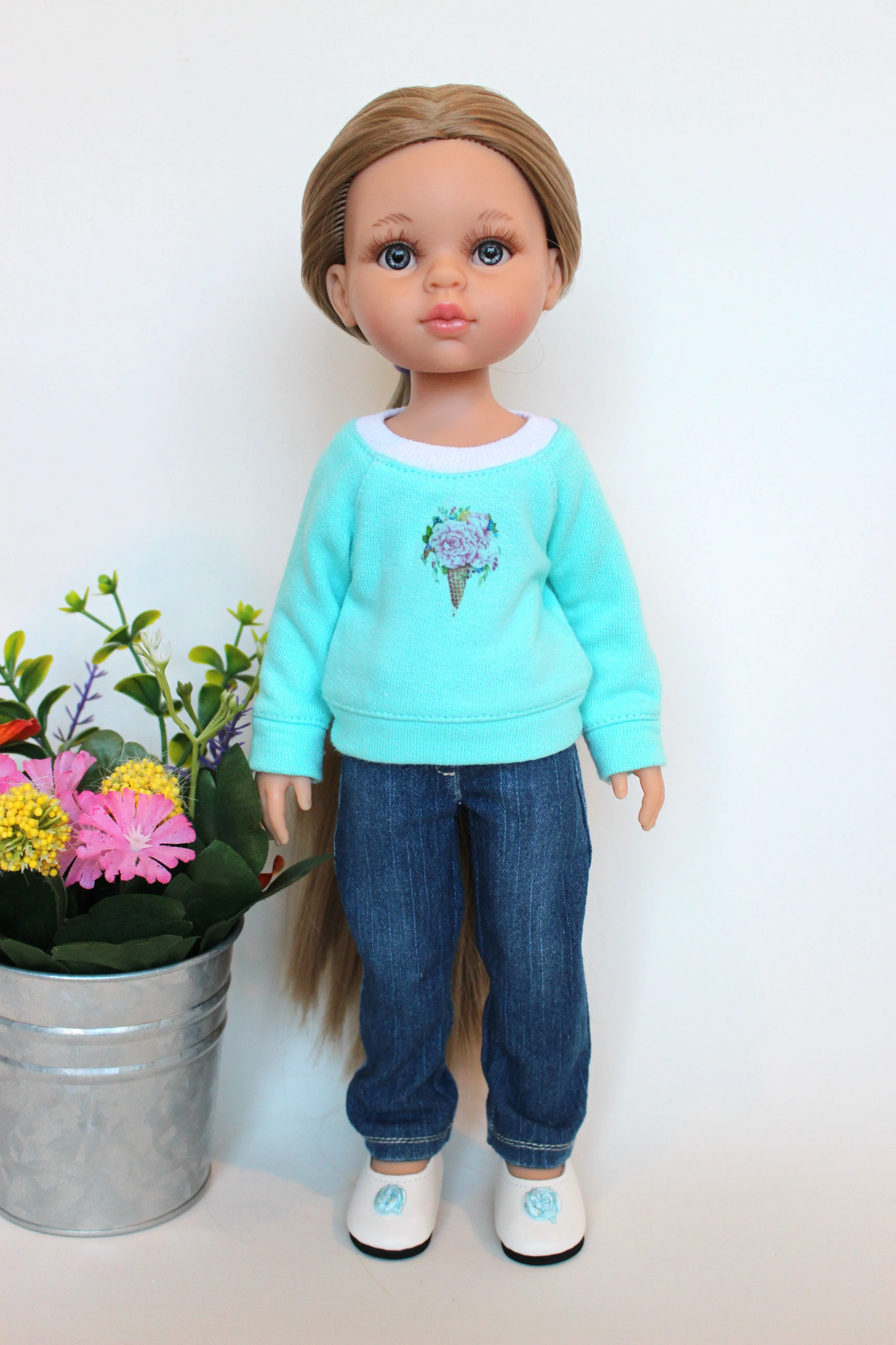 Jeans & Long Sleeve Top