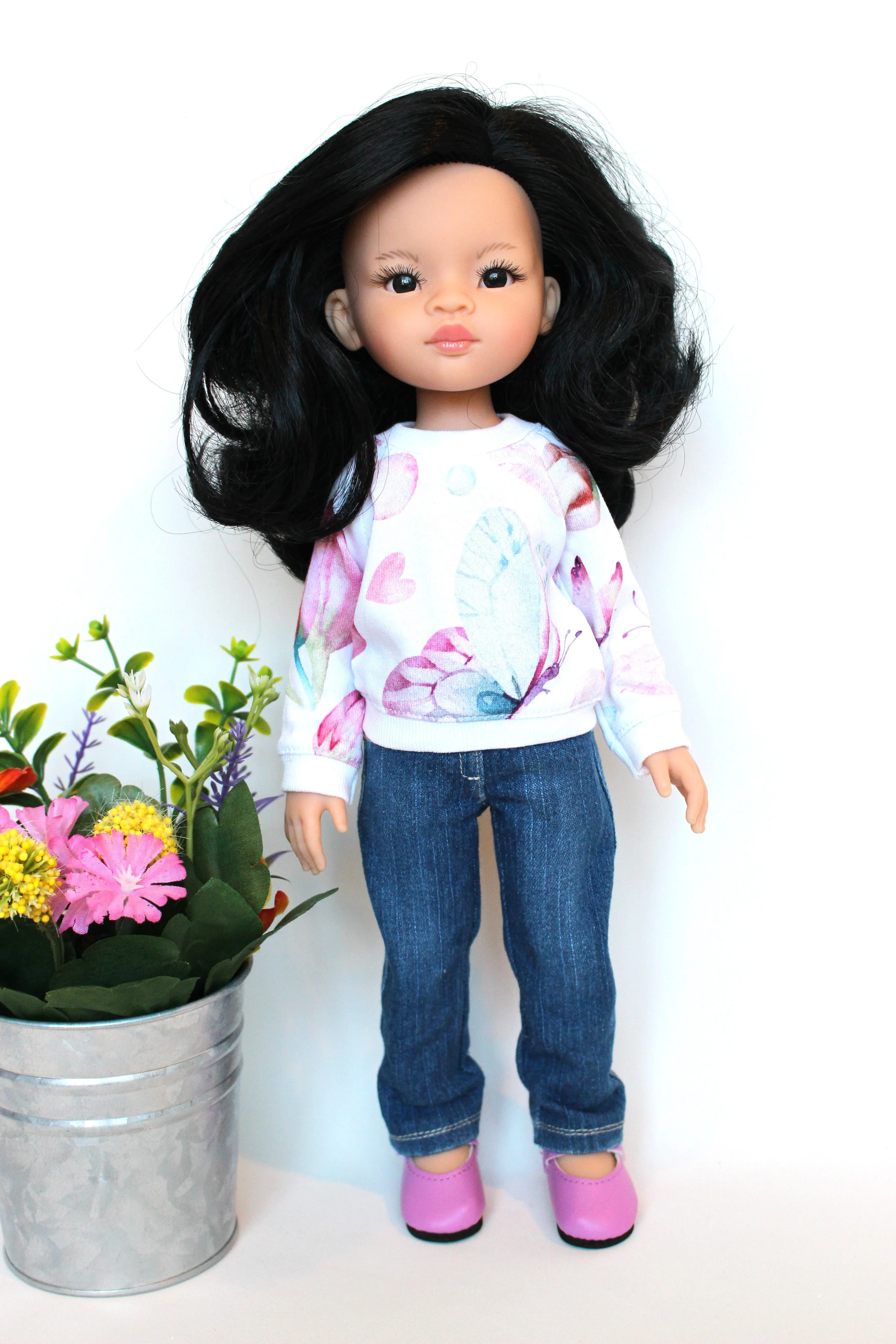 Jeans & Long Sleeve Top