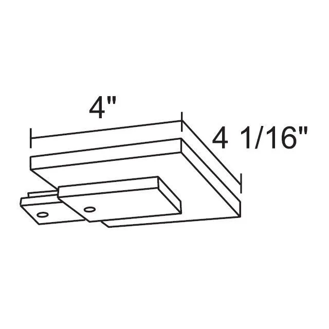 Juno T21 Trac-Master One-Circuit End Feed Connector and Outlet Box Cover