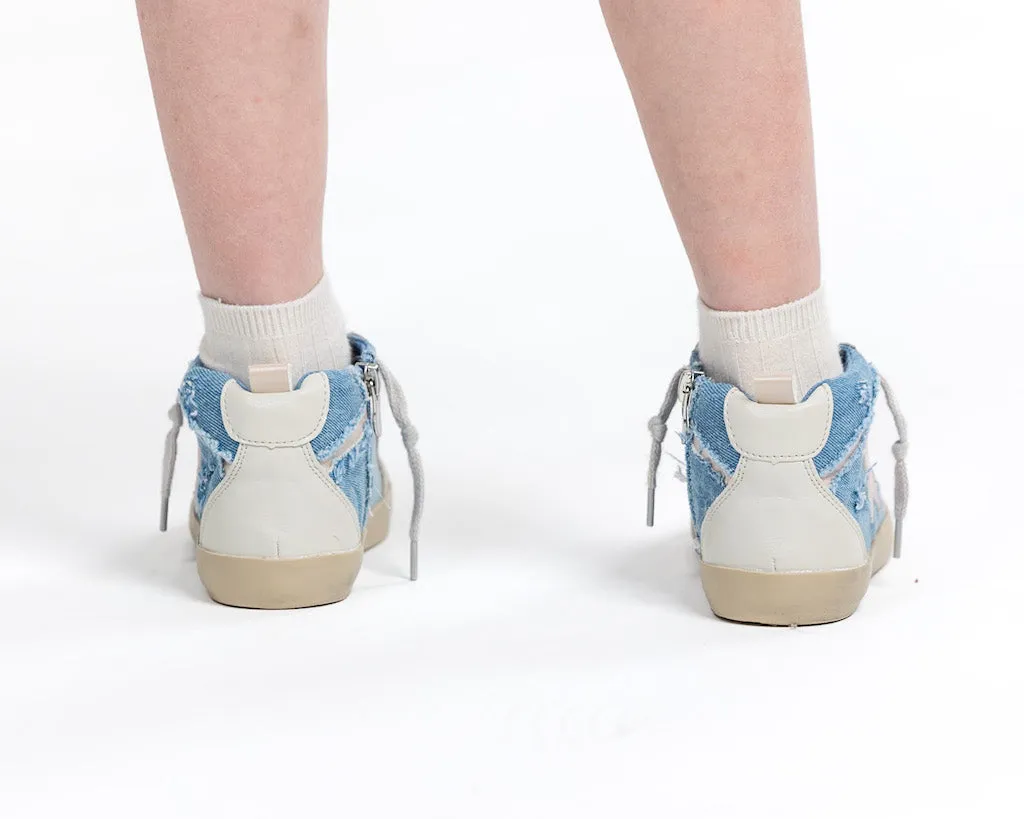 Kids Kick It Denim Star Sneakers