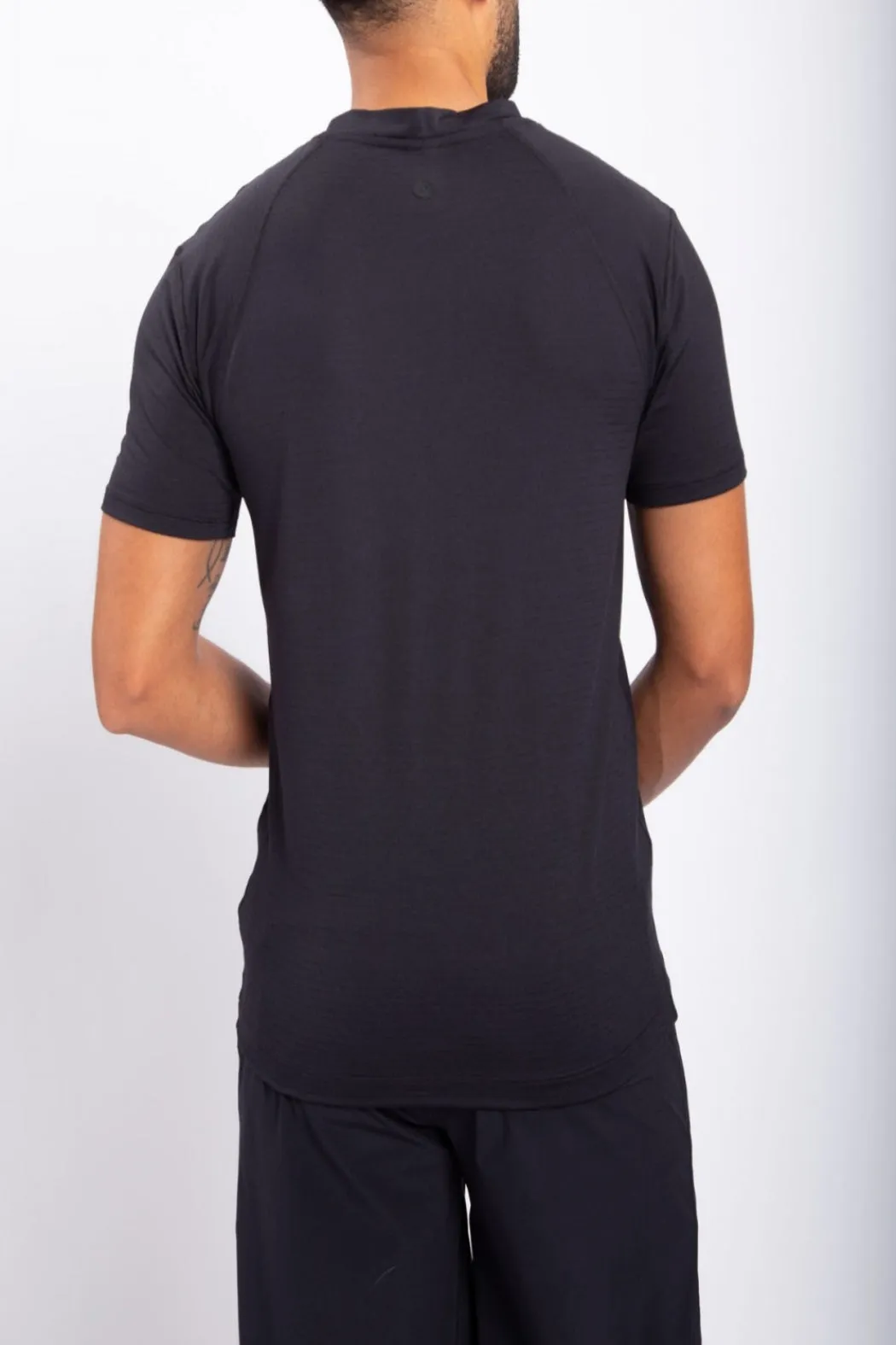 Last One Standing Micro Perforated Stripe Top