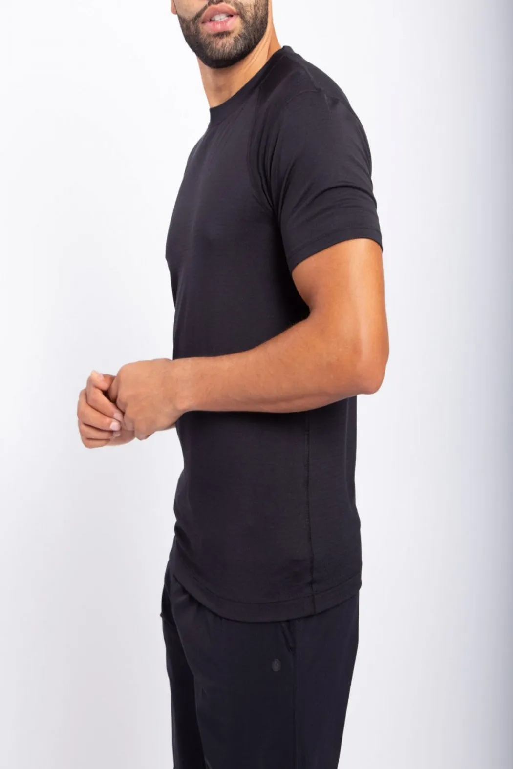 Last One Standing Micro Perforated Stripe Top