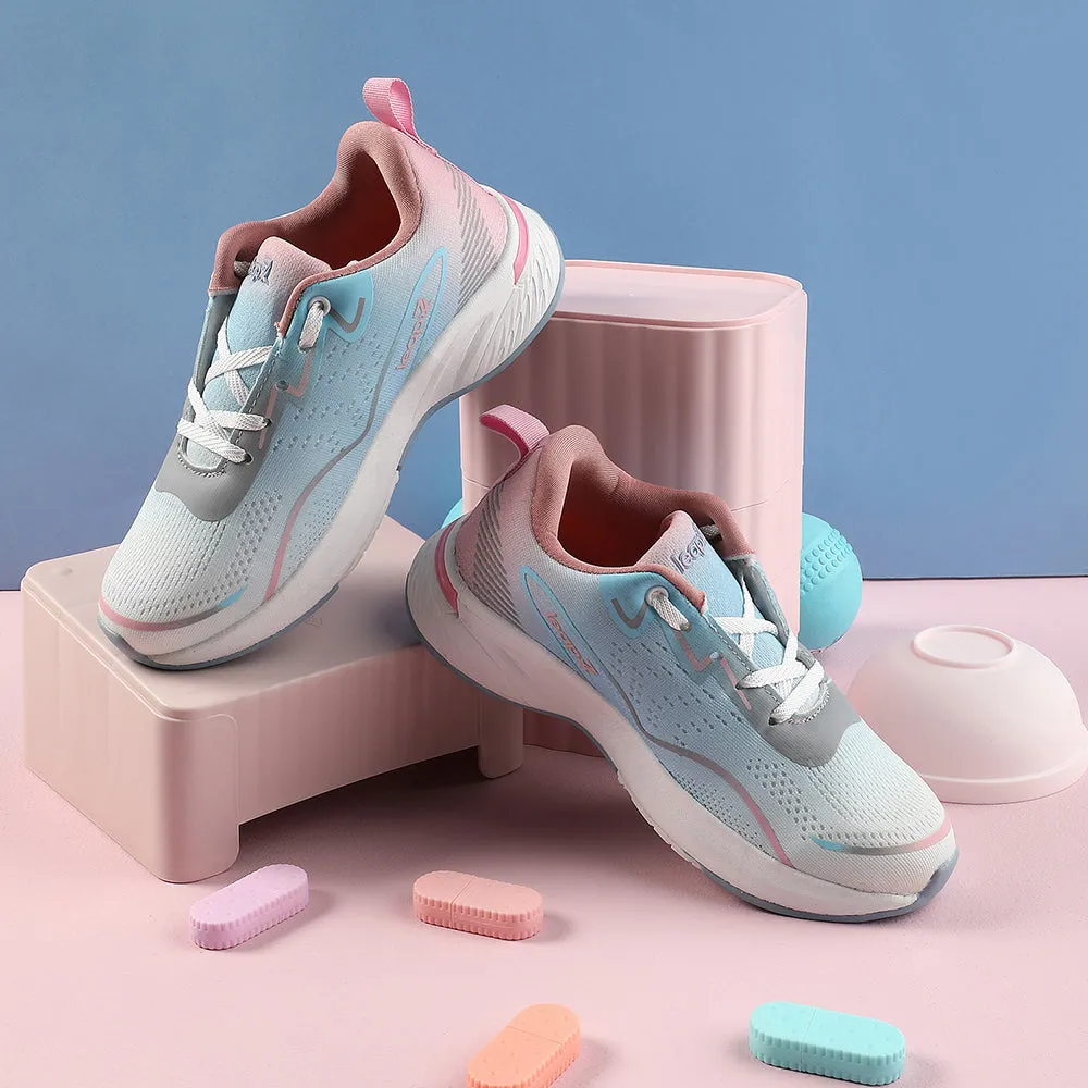Leap7x Sky Blue Sports Lacing Walking Shoes For Women GHD-W10E By Liberty