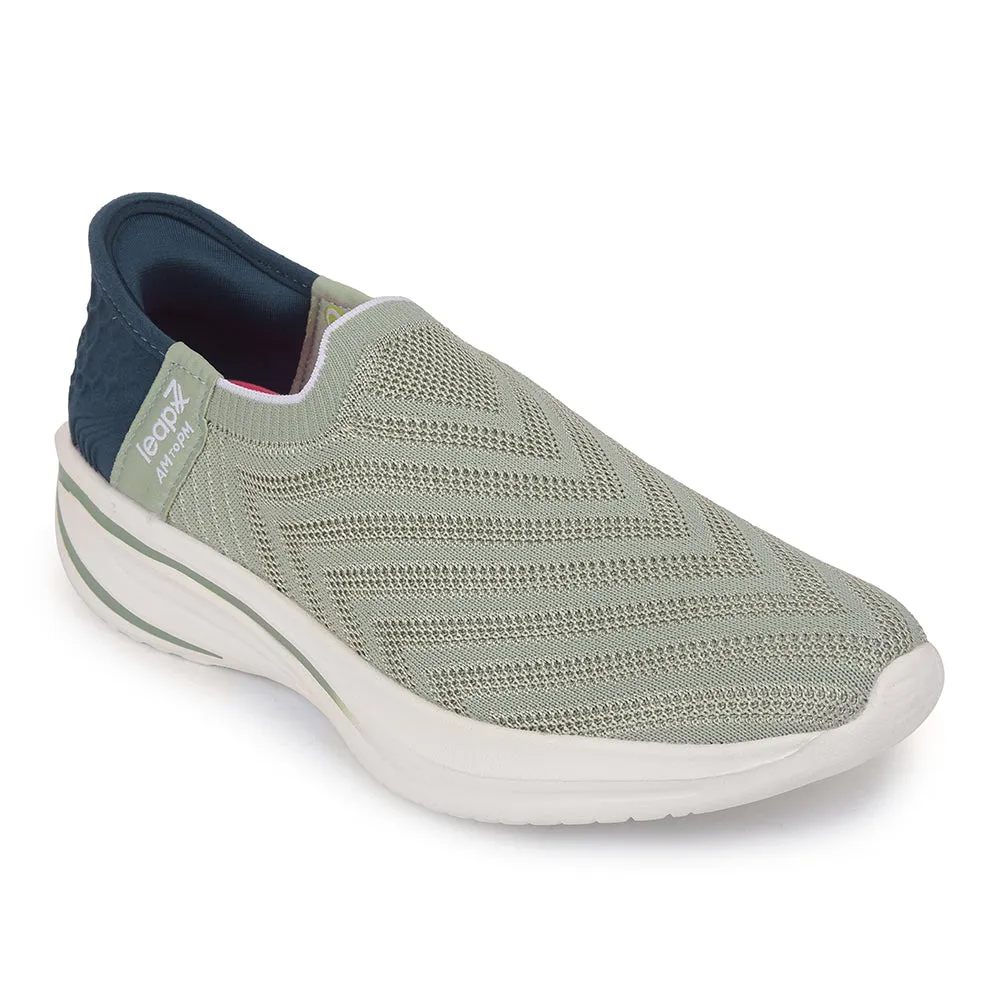 Leap7x Sports Sea Green Walking Shoes For Women EAZY-W6 By Liberty