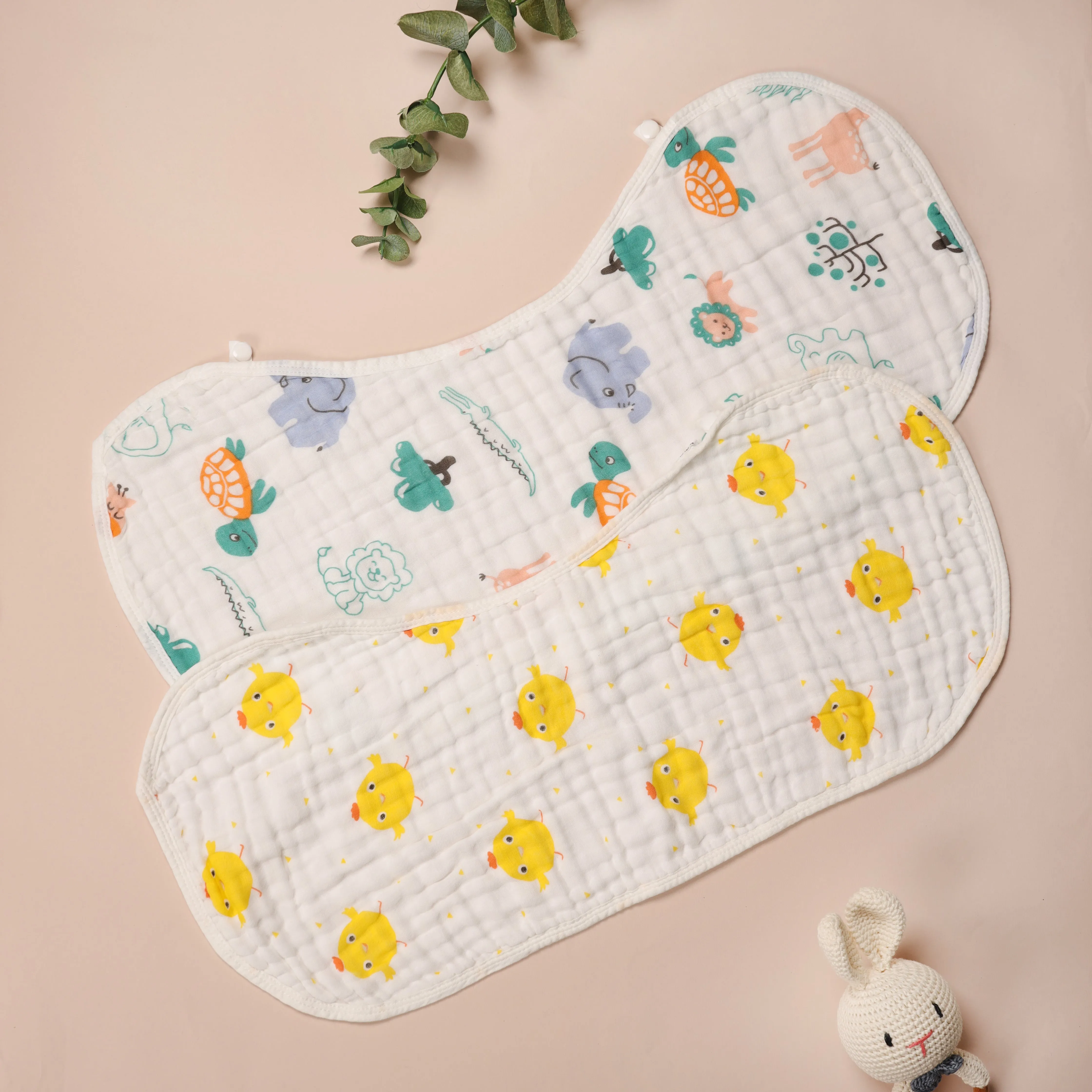 Little Animals - Burp Cloth (pack of 2)