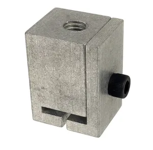 M140-THR-HNGR-.500   1/2" Threaded Rod Track Hanger Silver
