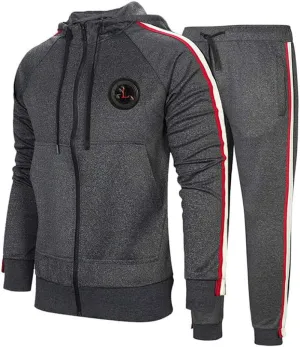 Men'S Casual Tracksuit Set Long Sleeve Full-Zip Running Jogging Athletic Sweat Suits