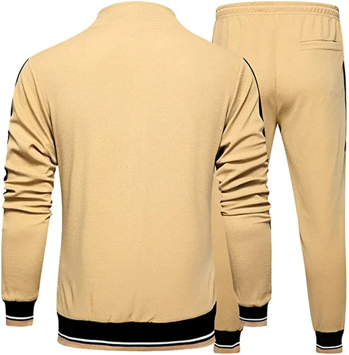 Men's Quick Dry Thin Activewear Full Zip Jogging Tracksuit  Spring Autumn | TZ55