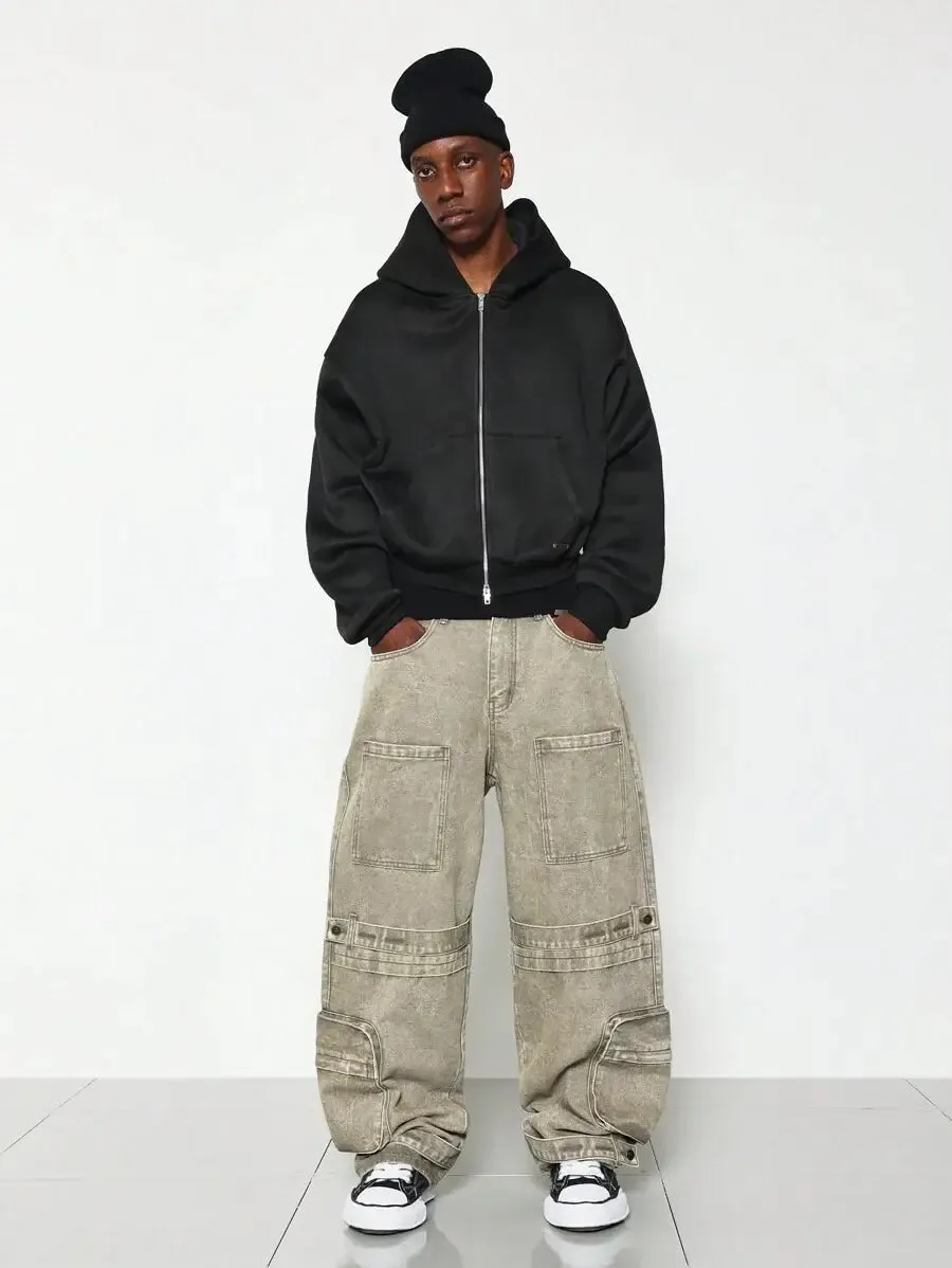 Men's Side Pocket Cargo Jeans – Stylish & Functional