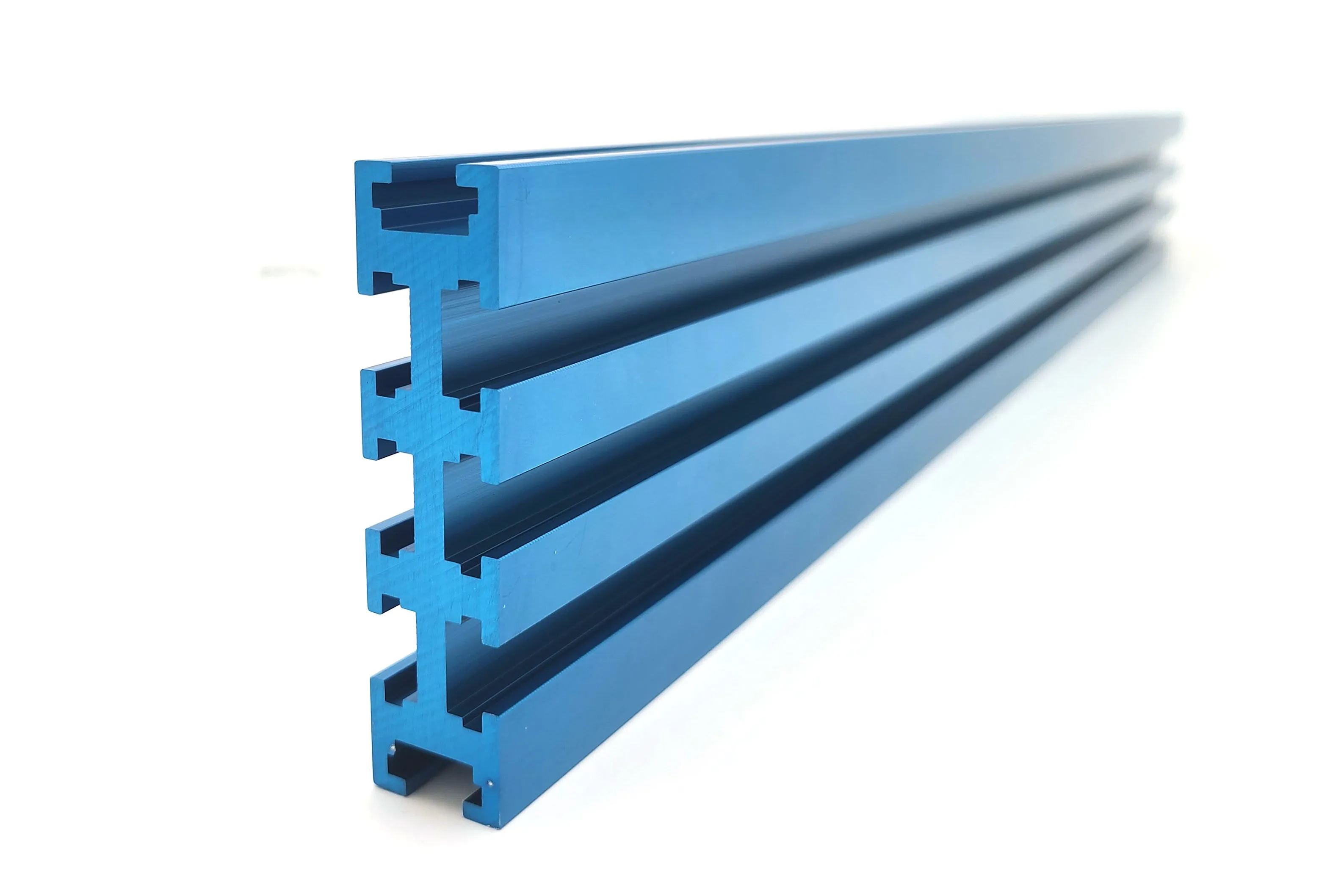 Multi Slot Milled Face Aluminum  Universal T Track 3" x 3/4" for Bandsaw, Router and Drill Press Fences