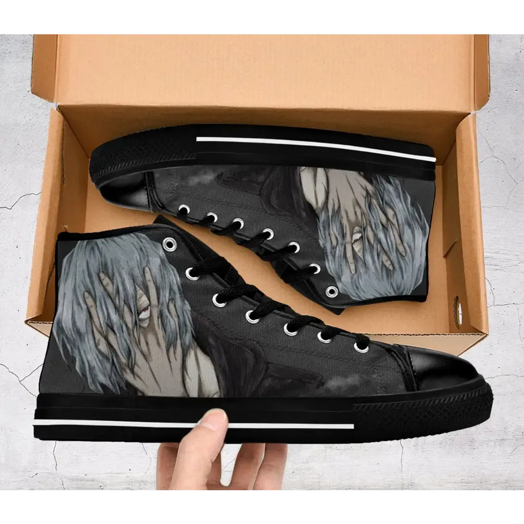 My hero academia Tomura Shigaraki Shoes High Top Sneakers for Kids and Adults
