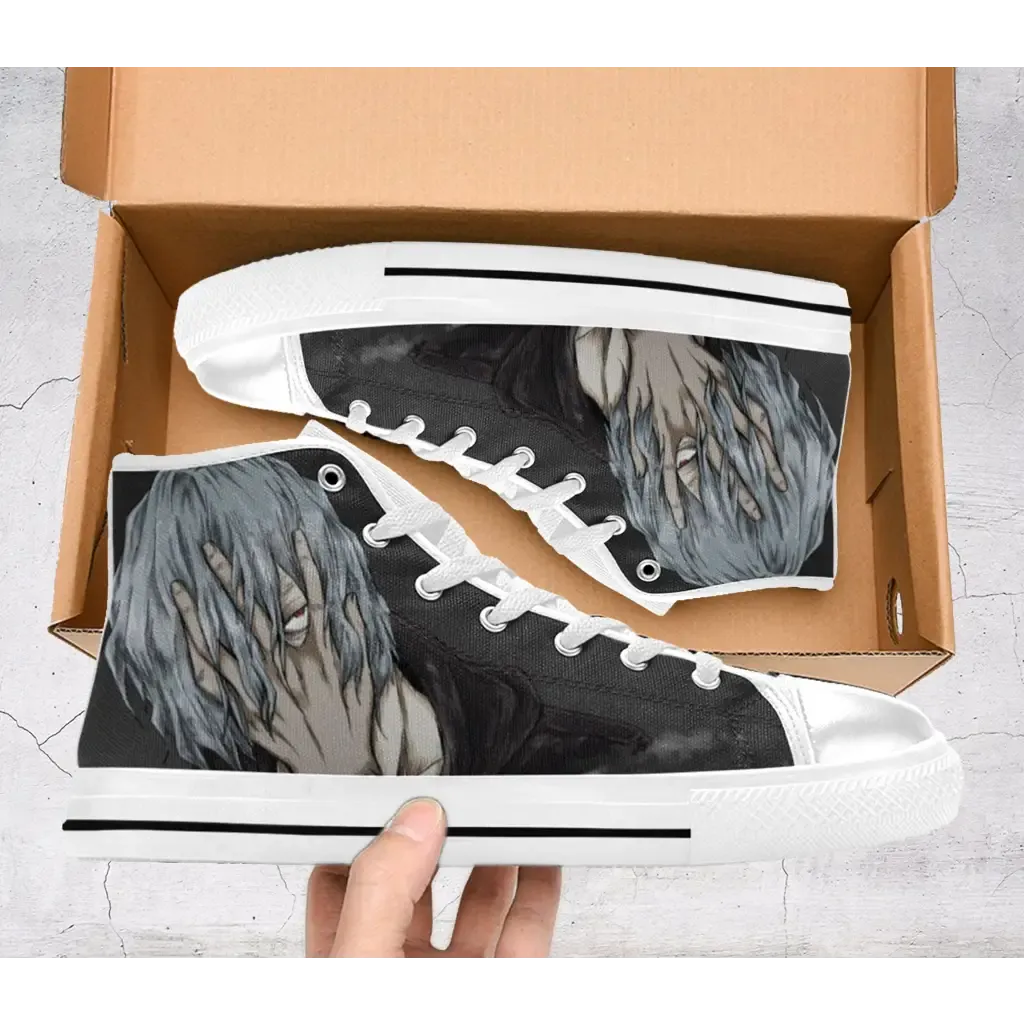 My hero academia Tomura Shigaraki Shoes High Top Sneakers for Kids and Adults