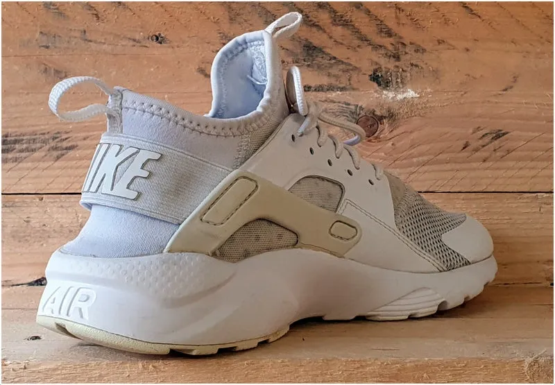 Nike Air Huarache Run Ultra Trainers Triple White 847569-100 UK5/US5.5Y/EU38