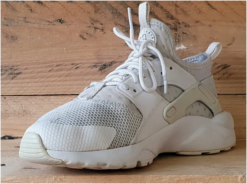 Nike Air Huarache Run Ultra Trainers Triple White 847569-100 UK5/US5.5Y/EU38