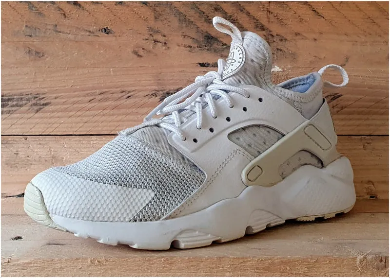 Nike Air Huarache Run Ultra Trainers Triple White 847569-100 UK5/US5.5Y/EU38