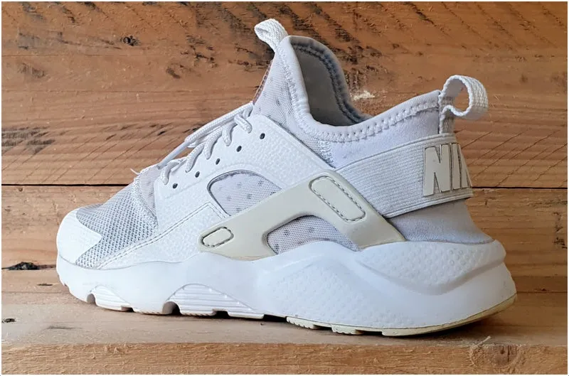Nike Air Huarache Run Ultra Trainers Triple White 847569-100 UK5/US5.5Y/EU38