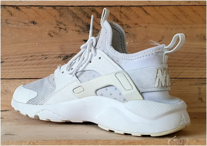 Nike Air Huarache Run Ultra Trainers Triple White 847569-100 UK5/US5.5Y/EU38