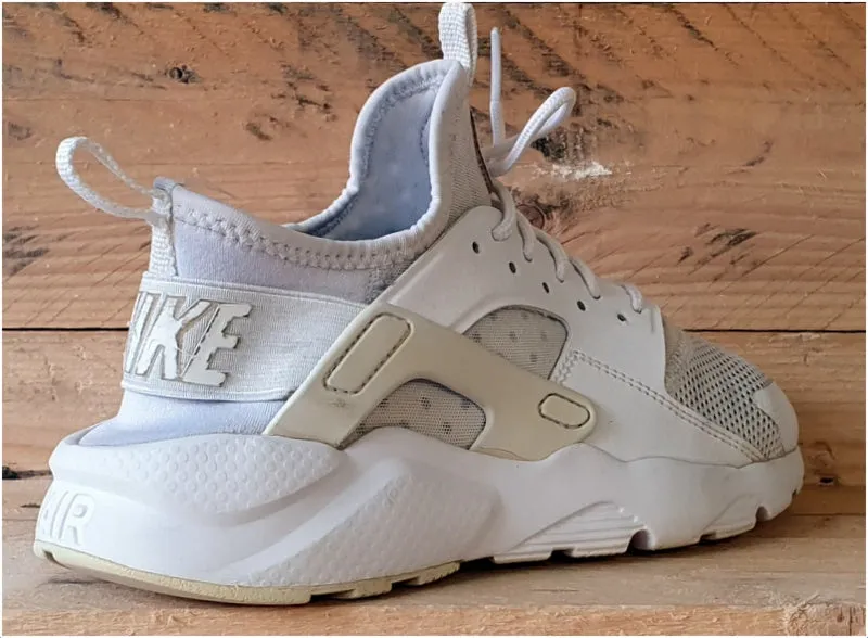 Nike Air Huarache Run Ultra Trainers Triple White 847569-100 UK5/US5.5Y/EU38