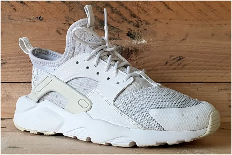 Nike Air Huarache Run Ultra Trainers Triple White 847569-100 UK5/US5.5Y/EU38