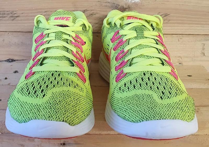 Nike LunarTempo Flyknit Trainers 705462-700 Volt/Neon/White UK5/US7.5/EU38.5
