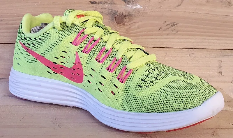 Nike LunarTempo Flyknit Trainers 705462-700 Volt/Neon/White UK5/US7.5/EU38.5