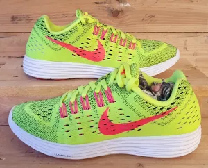 Nike LunarTempo Flyknit Trainers 705462-700 Volt/Neon/White UK5/US7.5/EU38.5