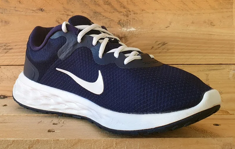 Nike Revolution 6 Textile Trainers UK7.5/US8.5/E42 DC3728-401 Obsidian/White