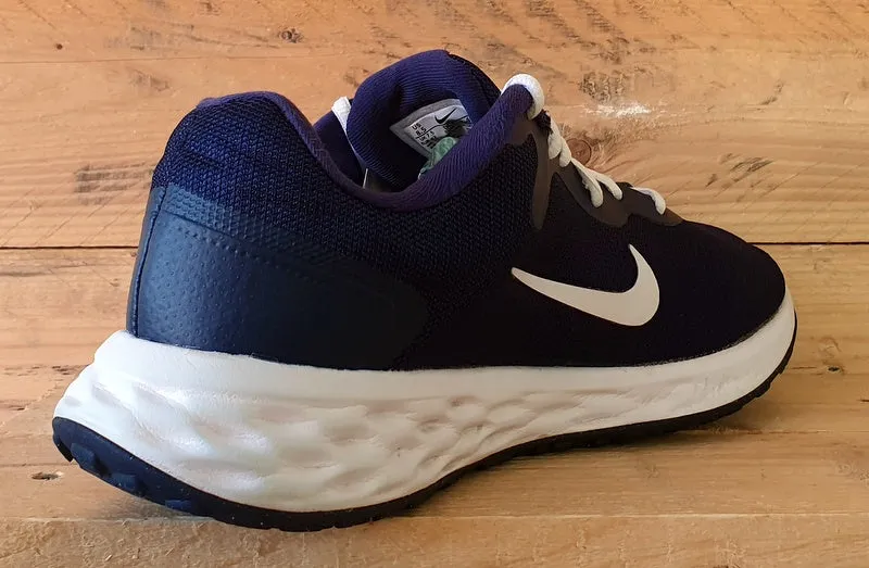 Nike Revolution 6 Textile Trainers UK7.5/US8.5/E42 DC3728-401 Obsidian/White