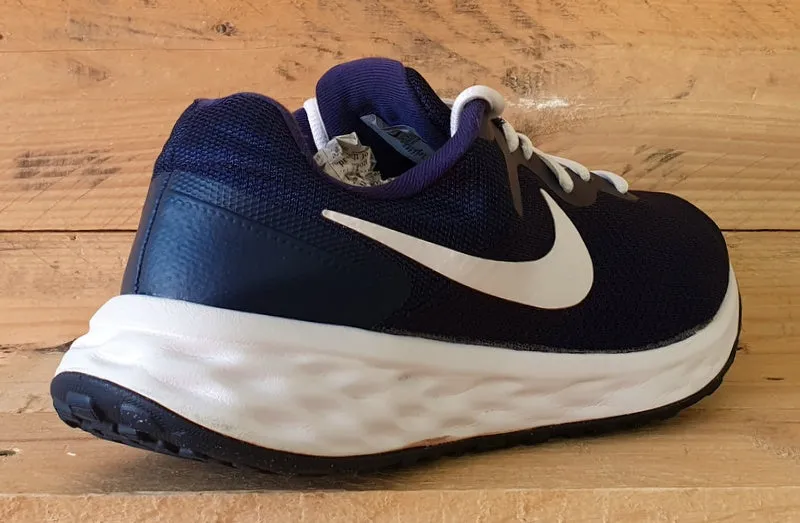 Nike Revolution 6 Textile Trainers UK7.5/US8.5/E42 DC3728-401 Obsidian/White