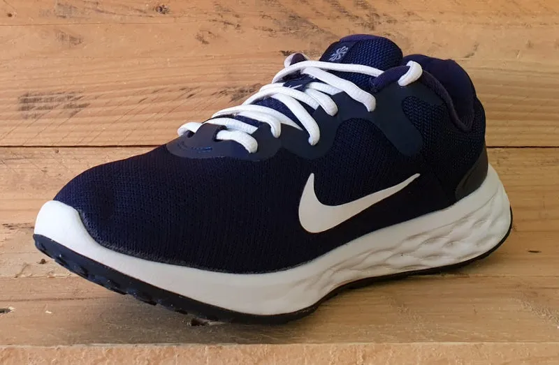 Nike Revolution 6 Textile Trainers UK7.5/US8.5/E42 DC3728-401 Obsidian/White