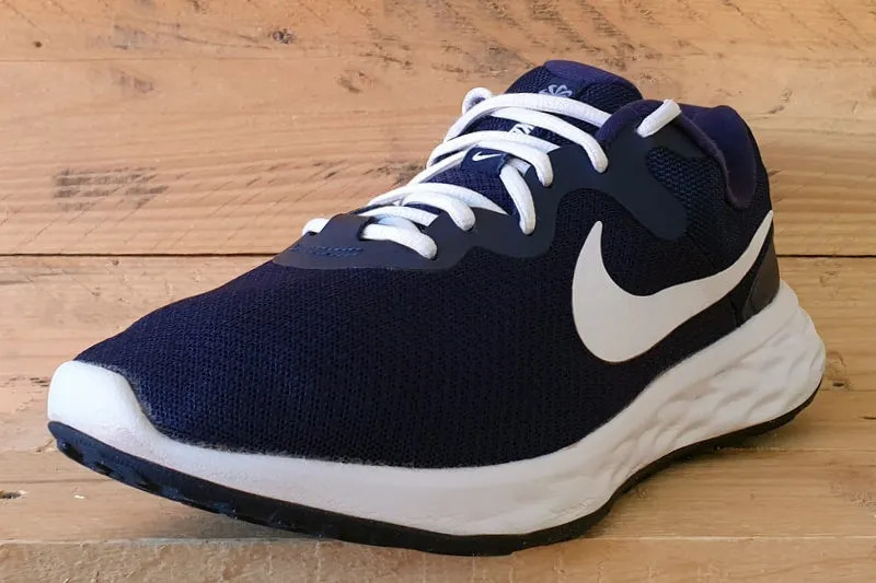 Nike Revolution 6 Textile Trainers UK7.5/US8.5/E42 DC3728-401 Obsidian/White