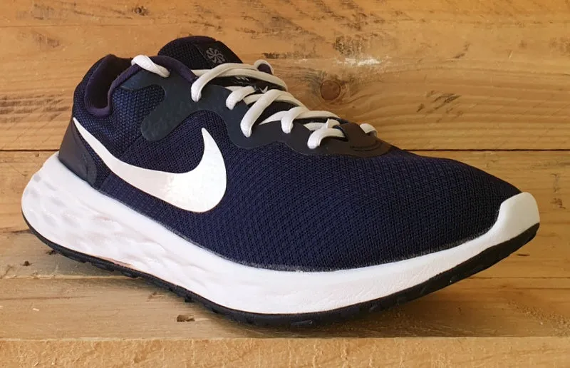 Nike Revolution 6 Textile Trainers UK7.5/US8.5/E42 DC3728-401 Obsidian/White