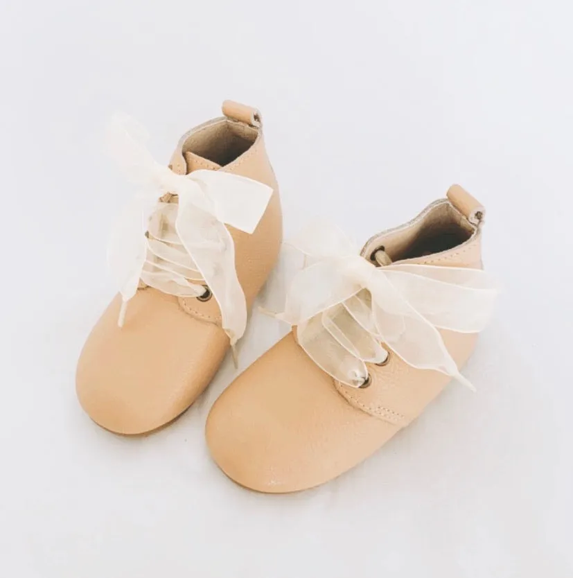 ‘Nudie' Children's Derby Boots - Hard Sole