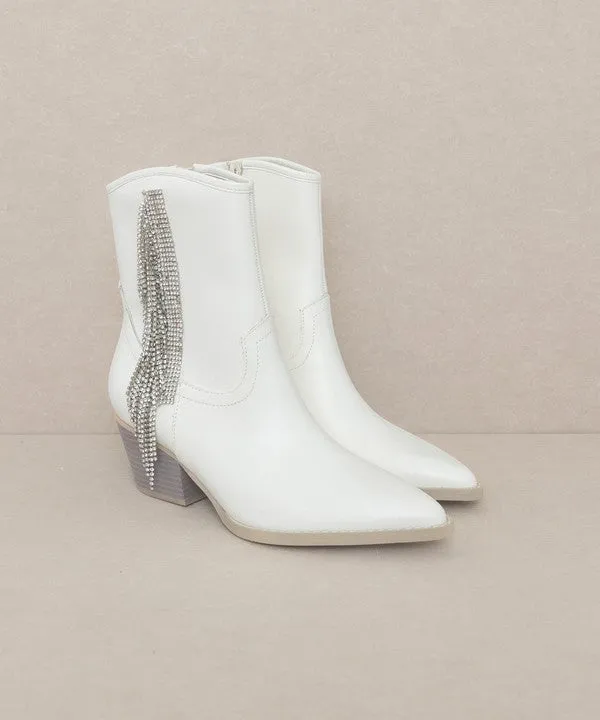 Oasis Society Rowan - Rhinestone Fringe Boot