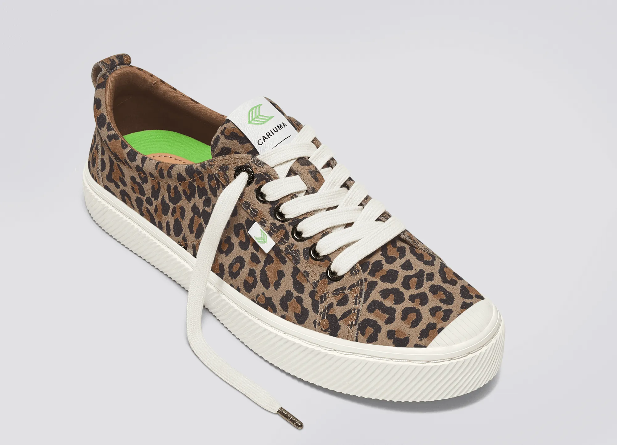 OCA Low Leopard Print Suede Sneaker Women