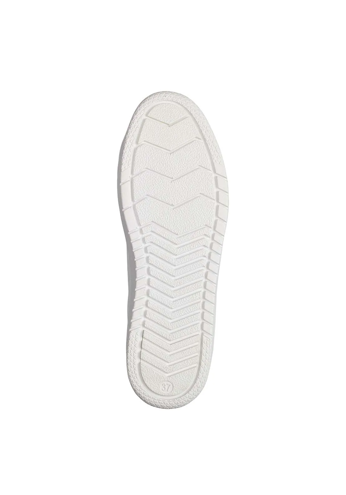 Palm Beach Flat Zip Trainer - White
