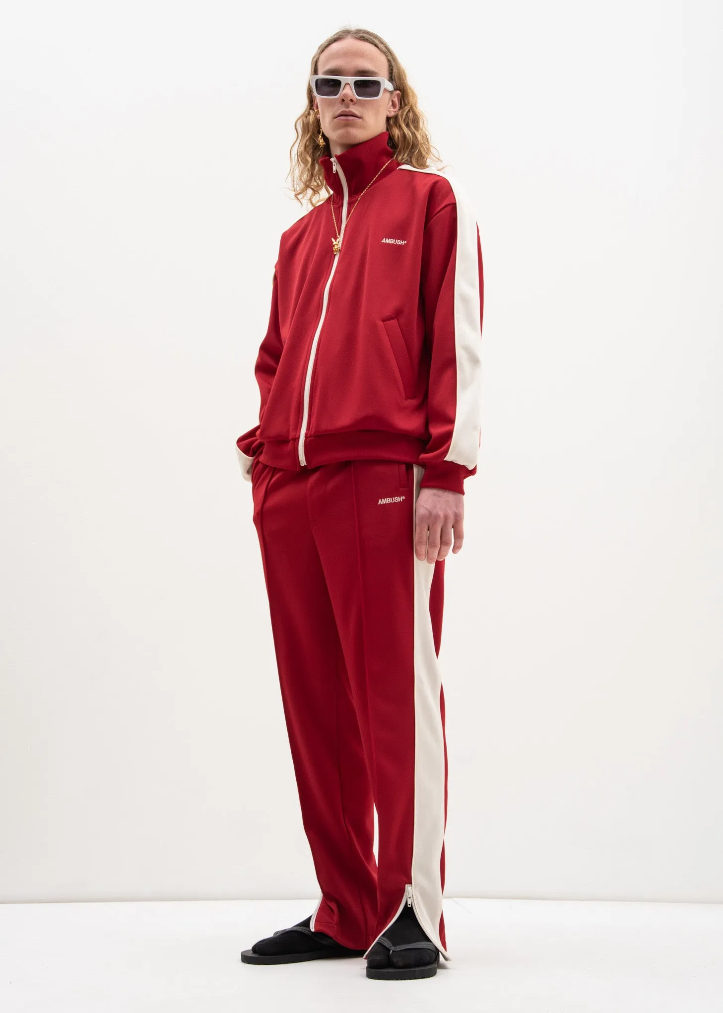 Red Waves Track Pants