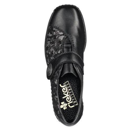 Rieker Walking Shoes - L3870 -01 - Black