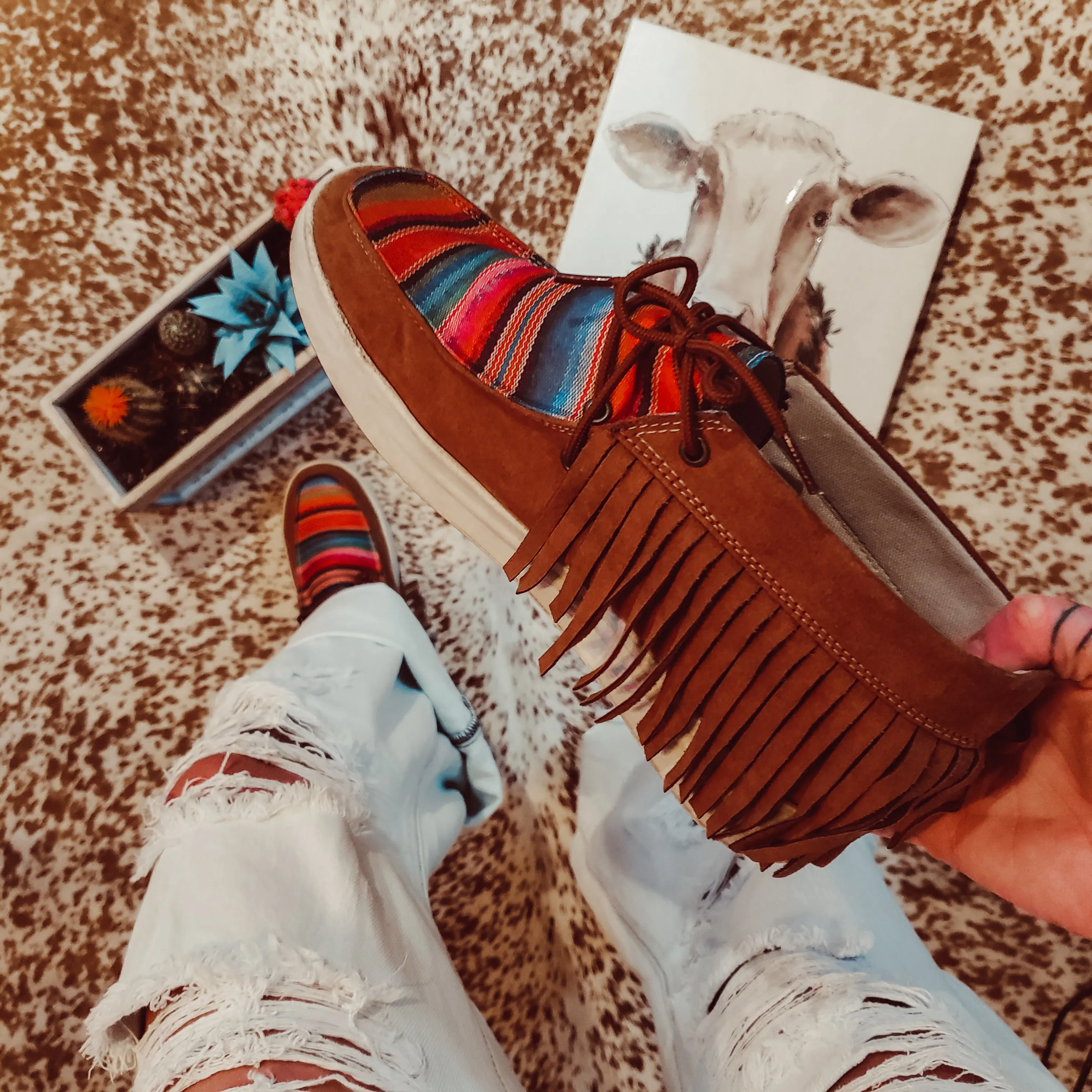 Serape & Fringe Mocs