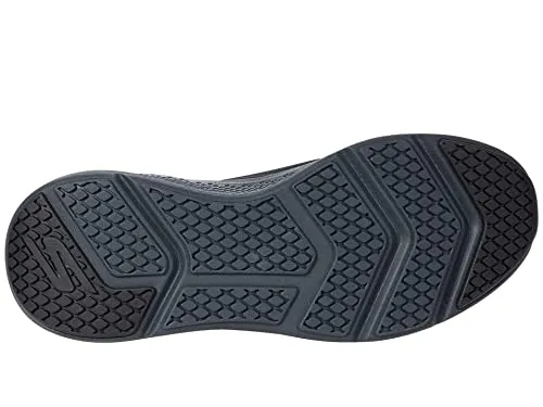 Skechers Mens GOrun Elevate - Athletic Slip-on Workout Running Shoe with Cushioning Sneaker, Black, 8 US
