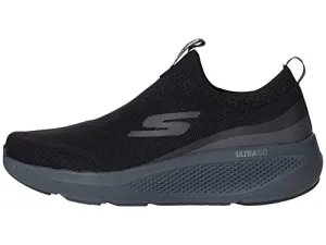 Skechers Mens GOrun Elevate - Athletic Slip-on Workout Running Shoe with Cushioning Sneaker, Black, 8 US