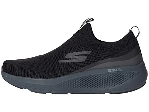 Skechers Mens GOrun Elevate - Athletic Slip-on Workout Running Shoe with Cushioning Sneaker, Black, 8 US