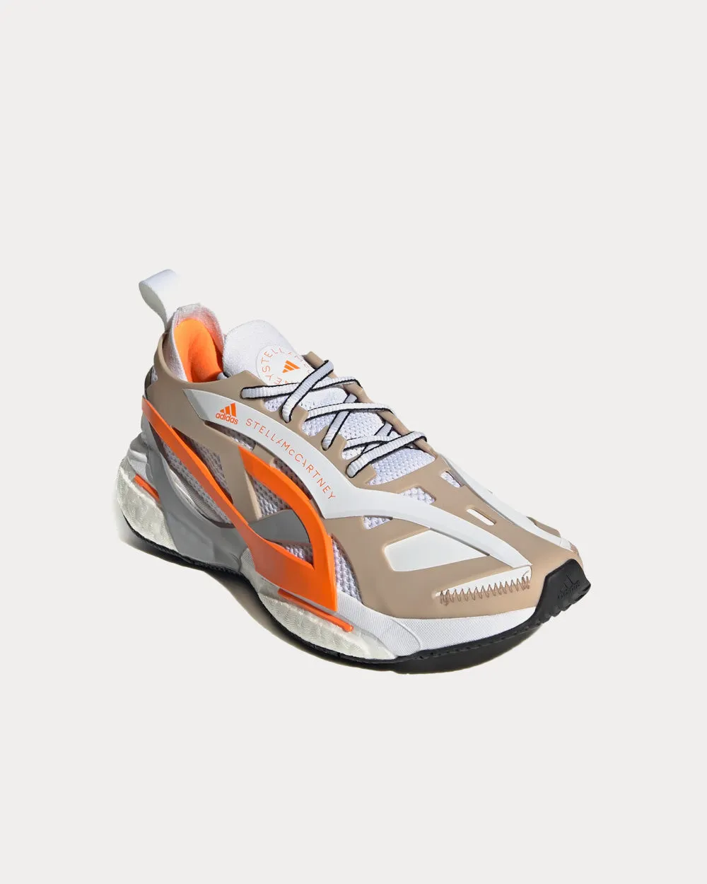 Solarglide Ash Pearl / Cloud White / Signal Orange Running Shoes