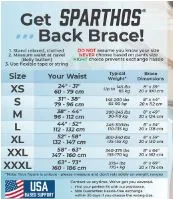 Sparthos Back Brace - Large (Designed in Germany)