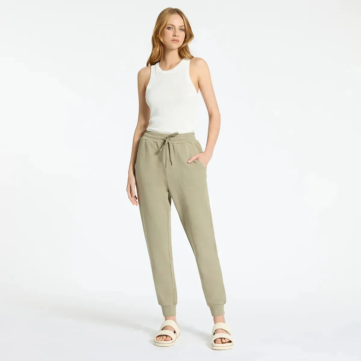 Status Anxiety As You Wake Track Pant in Washed Sage