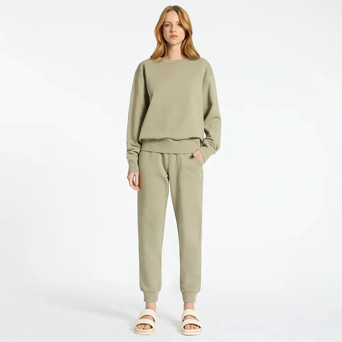 Status Anxiety As You Wake Track Pant in Washed Sage