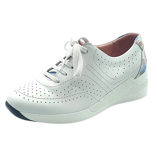 Suave Ladies Walking Shoes - Janis - White