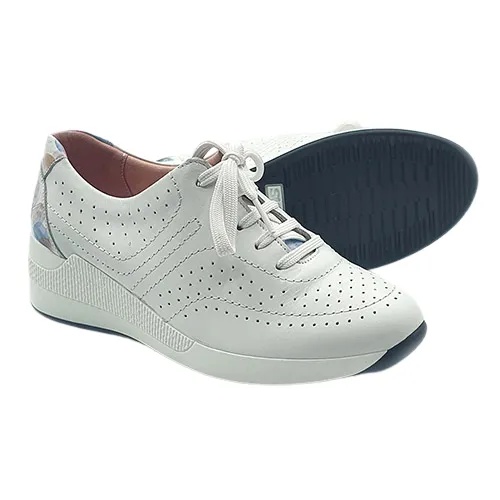 Suave Ladies Walking Shoes - Janis - White