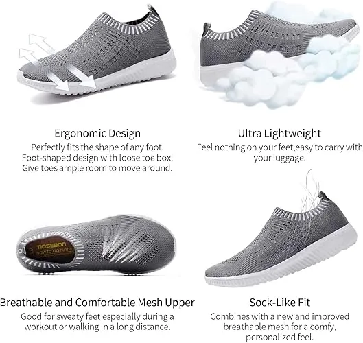 SupportEase™ Women’s Orthopedic Shoes Slip-On Trainers | Lightweight, Breathable & Supportive for Running, Walking & Everyday Wear